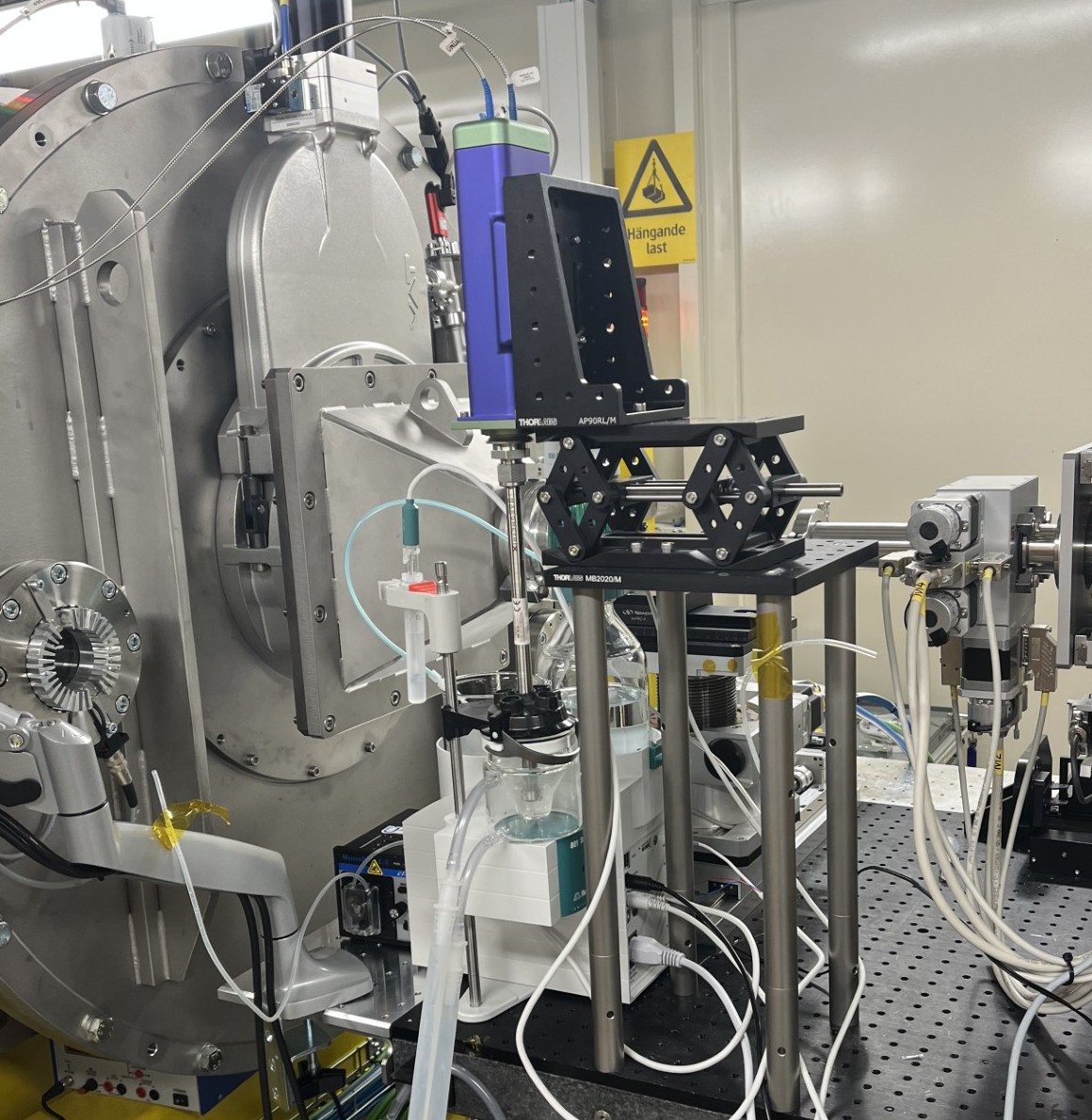 Experimental instrumentation setup in a laboratory environment